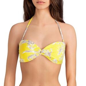 Gianni Bini Yellow Swimsuit Top Size Small